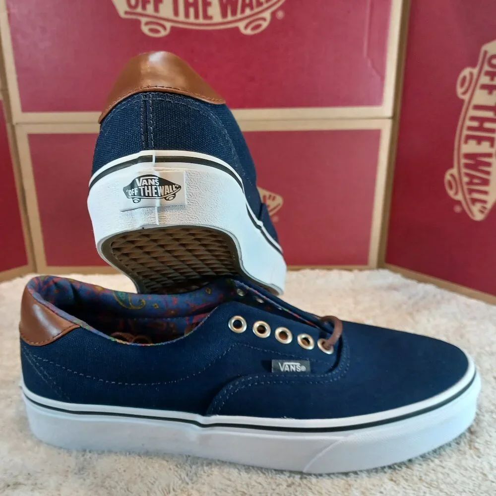 Vans Men's 7/Women's 8.5 Era 59 C&L Dress Blues/Paisley VN000UC6DCU